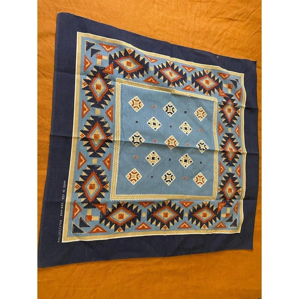 USA Bandana Scarf Southwest Geometric Rodeo Native American